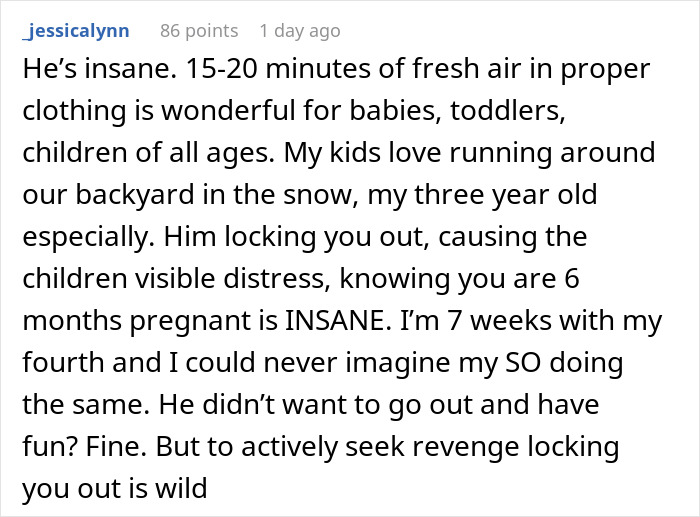 Bossy Man Locks Pregnant Wife Out Of The House In Freezing Weather, Smiles As She Shivers And Waits