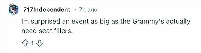 Grammy Seatfiller Reveals The Harsh Rules They Face During The Event And People Can’t Believe It