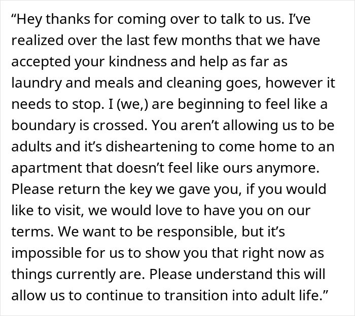 Woman Stunned As Roommate&rsquo;s Parents Use Spare Key To Let Themselves In And Act Like Babysitters