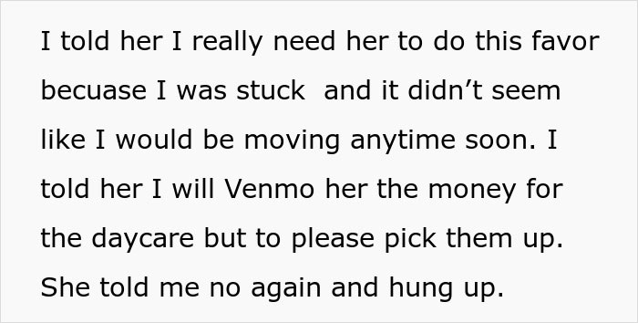 Woman Keeps Asking For Favors From Family, Doesn’t Reciprocate When They Need Help: “Told Me No And Hung Up”