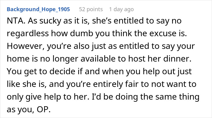 Woman Keeps Asking For Favors From Family, Doesn’t Reciprocate When They Need Help: “Told Me No And Hung Up”