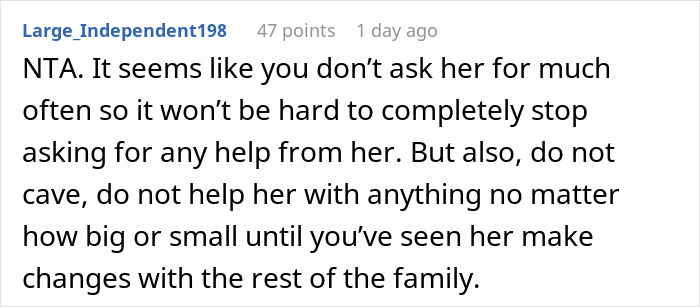 Woman Keeps Asking For Favors From Family, Doesn’t Reciprocate When They Need Help: “Told Me No And Hung Up”