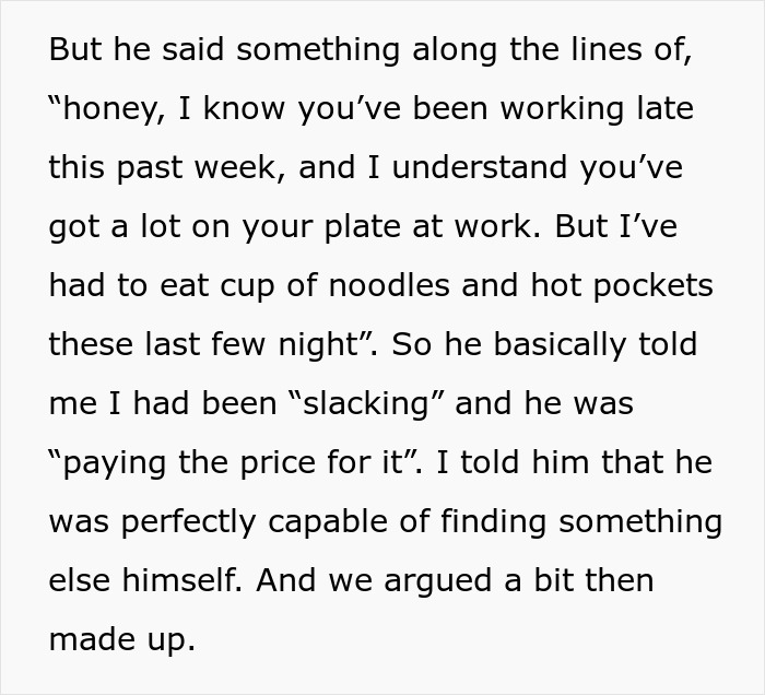 Man Complains About &ldquo;Paying The Price&rdquo; And Having To Eat Fast Food While Wife Works Longer Shifts