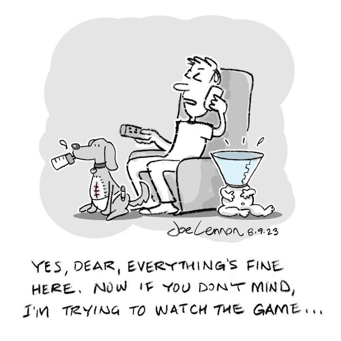 Joe Lennon&rsquo;s Sharp Single-Panel Comics Find Dark Humor In Life&rsquo;s Smallest, Strangest Moments (52 Pics)