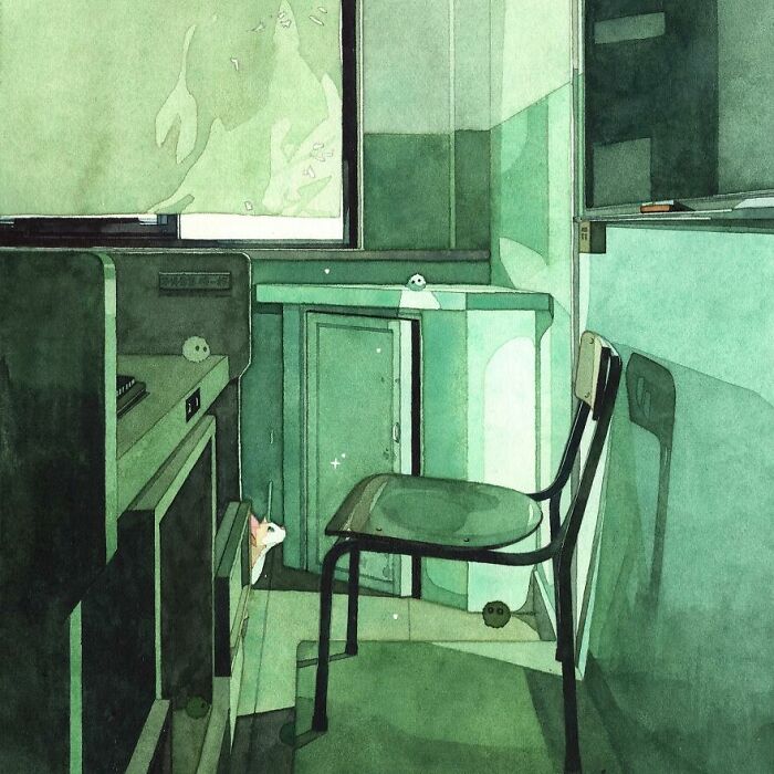 20 Elegant And Detailed Feline And Nature-Inspired Watercolor Paintings By GEGYjiji (New Pics)