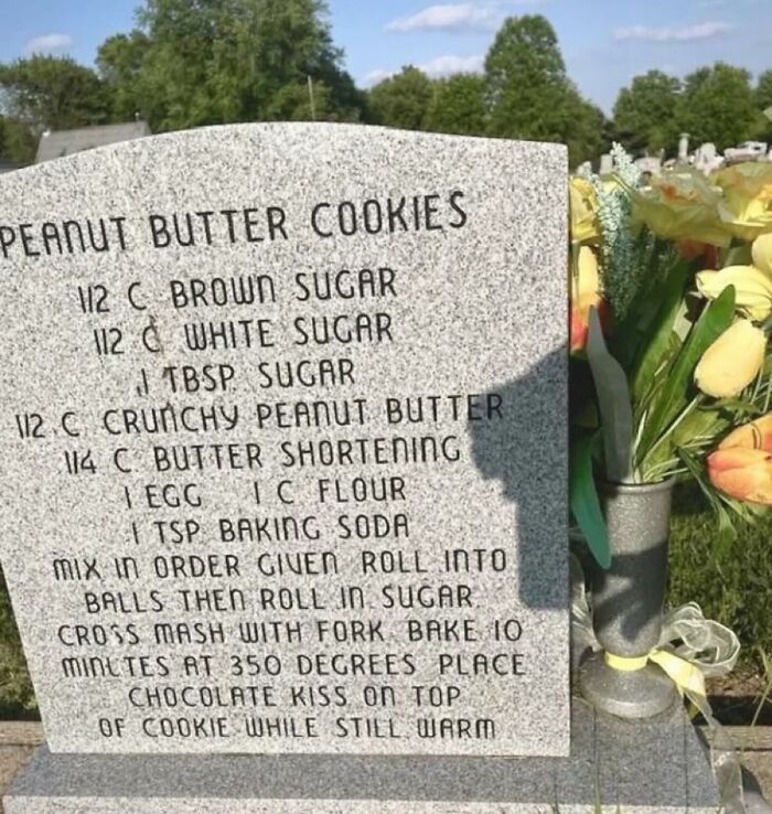 Woman Tracks Down Recipes Etched On Tombstones Across The USA (22 New Pics)