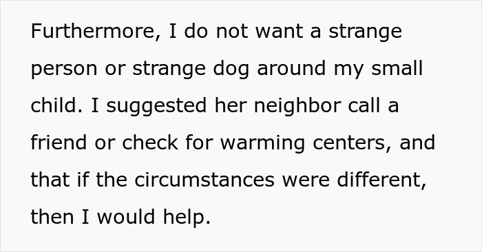 Temperatures Rise During Snowstorm After Lady Refuses To House Mom’s Neighbor And Their Dog Temperatures Rise During Snowstorm After Lady Refuses To House Mom’s Neighbor And Their Dog