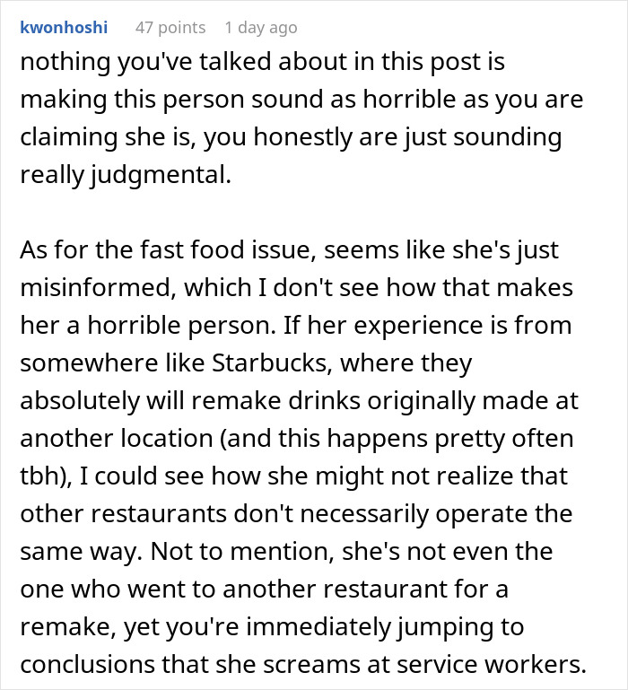 Lady Earns Reputation As 100% Karen After Telling Friends A “Funny” Story About The Service Industry