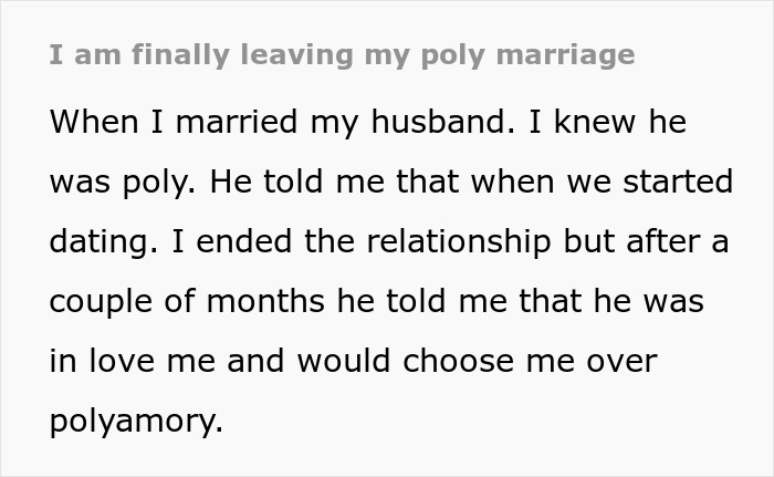 &ldquo;I Am Leaving&rdquo;: Woman Comes To Her Senses After Three Years Of Polyamory That She Never Wanted To Begin With