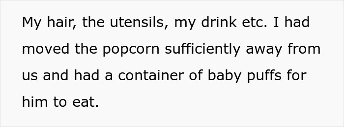 Boundary-Stomping Granny Tries To Feed 1YO Popcorn, Acts Offended When Daughter Leaves With The Baby