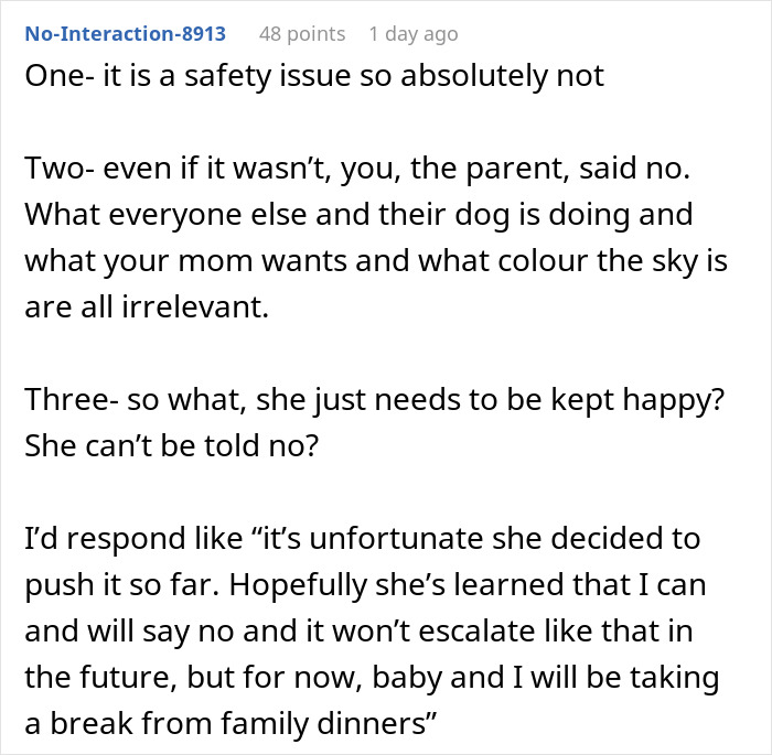 Boundary-Stomping Granny Tries To Feed 1YO Popcorn, Acts Offended When Daughter Leaves With The Baby