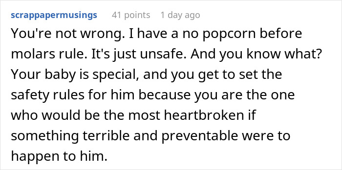 Boundary-Stomping Granny Tries To Feed 1YO Popcorn, Acts Offended When Daughter Leaves With The Baby