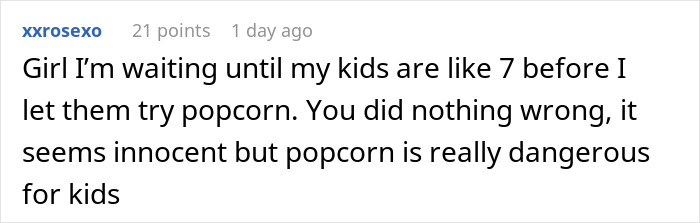 Boundary-Stomping Granny Tries To Feed 1YO Popcorn, Acts Offended When Daughter Leaves With The Baby