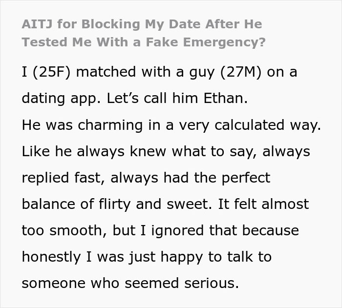 “He Tested Me”: A First Date Goes Horribly Wrong When A Guy Fakes An Emergency But Gets Caught “He Tested Me”: A First Date Goes Horribly Wrong When A Guy Fakes An Emergency But Gets Caught