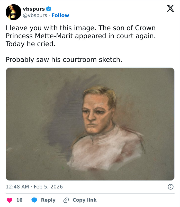 Son Of Norway’s Crown Princess Breaks Down In Court Over Videos Shown As Proof Of Horrific Crimes