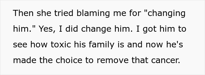MIL Accuses DIL Of “Changing Him” After Son Finally Cuts Toxic Fam And Excludes Her From Wedding