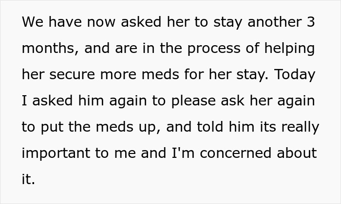 DIL Wants MIL To Keep Meds Out Of Kid’s Reach, Gets Lectured By Hubs For Always “Getting Her Way”