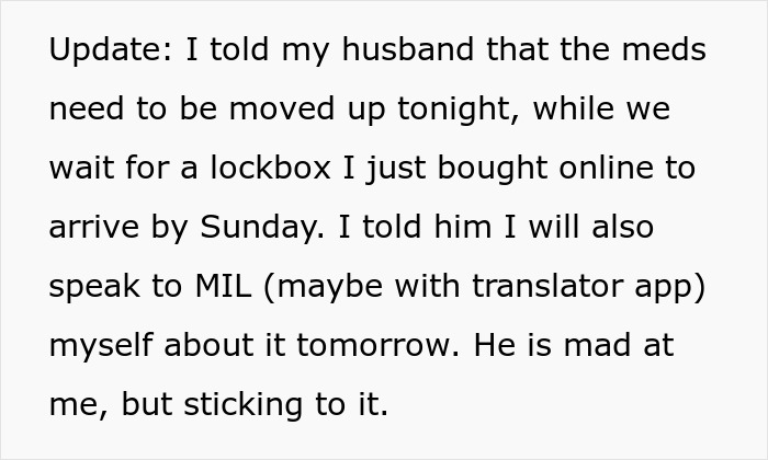 DIL Wants MIL To Keep Meds Out Of Kid’s Reach, Gets Lectured By Hubs For Always “Getting Her Way”
