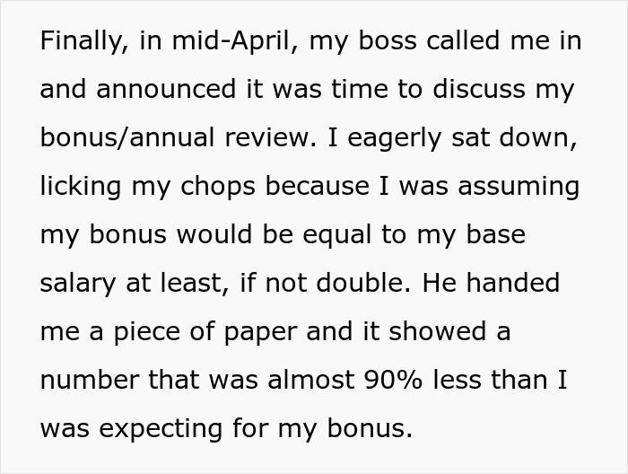 Top Employee Delivers Record Results, Plots His Exit As Boss Hands Him Excuses Instead Of A Bonus Top Employee Delivers Record Results, Plots His Exit As Boss Hands Him Excuses Instead Of A Bonus
