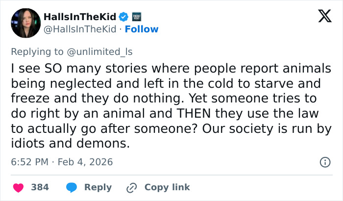 Vet Tech Charged And Fired After Rescuing Abandoned Dog During Snowstorm