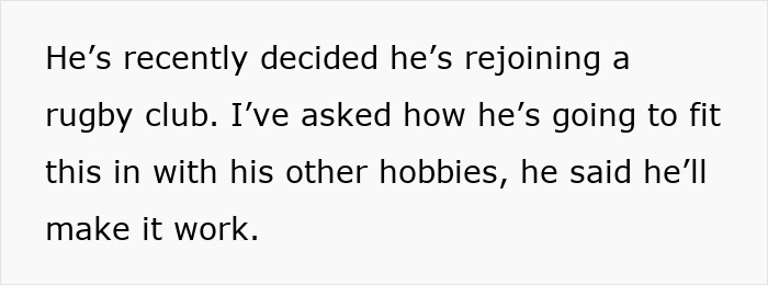 Guy Schedules Fourth Hobby Before Breakfast, Partner Counts Minutes Until He Notices Her Existence