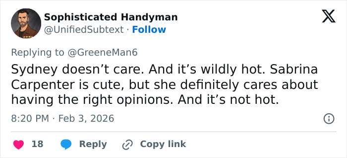 Viral Claim That Men Like Sydney Sweeney And Women Like Sabrina Carpenter Sparks Massive Debate