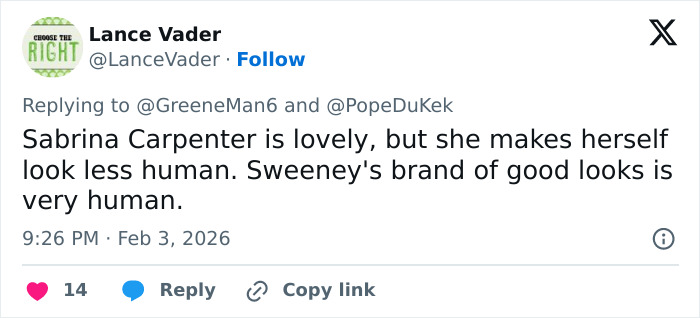 Viral Claim That Men Like Sydney Sweeney And Women Like Sabrina Carpenter Sparks Massive Debate