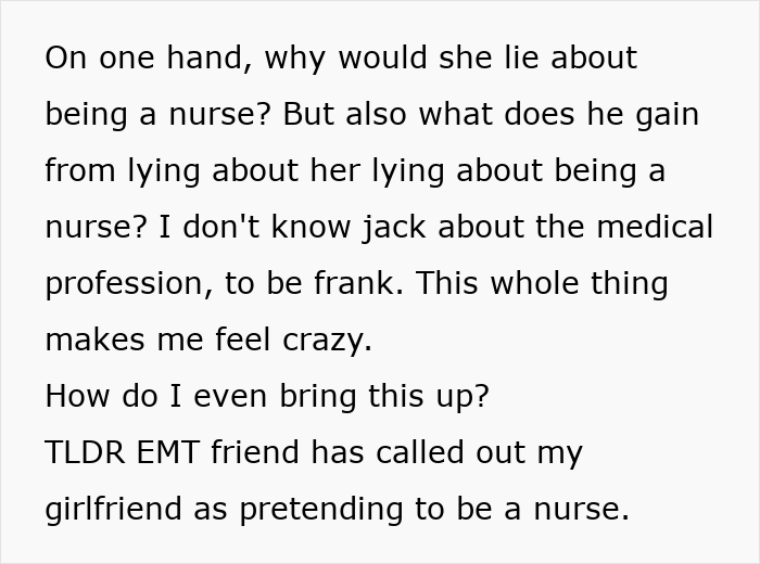 Woman Goes From Psychiatric &ldquo;Nurse&rdquo; To Psychiatric Patient After Her Boyfriend Finds Out Her Secret