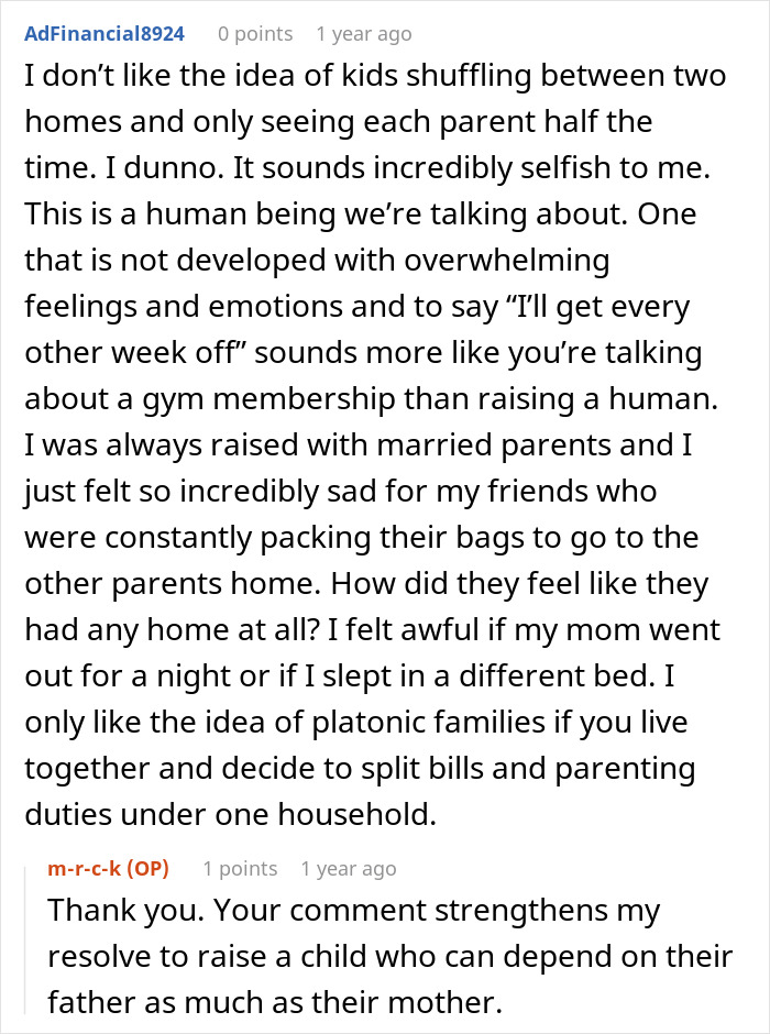 Woman Breaks Down The Pros And Cons Of Platonic Co-Parenting As She Considers Having Baby With Ex