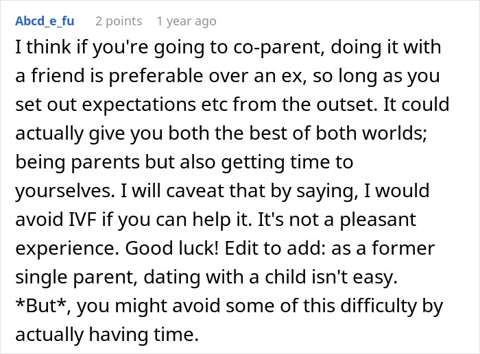 Woman Breaks Down The Pros And Cons Of Platonic Co-Parenting As She Considers Having Baby With Ex