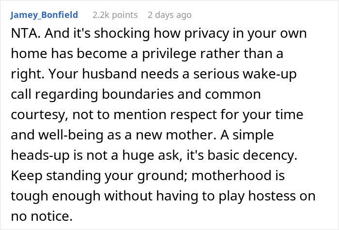 “I Don’t Care”: New Mom Tells MIL To Get Out When Her Unannounced Visit Woke Her Up From Her Nap “I Don’t Care”: New Mom Tells MIL To Get Out When Her Unannounced Visit Woke Her Up From Her Nap