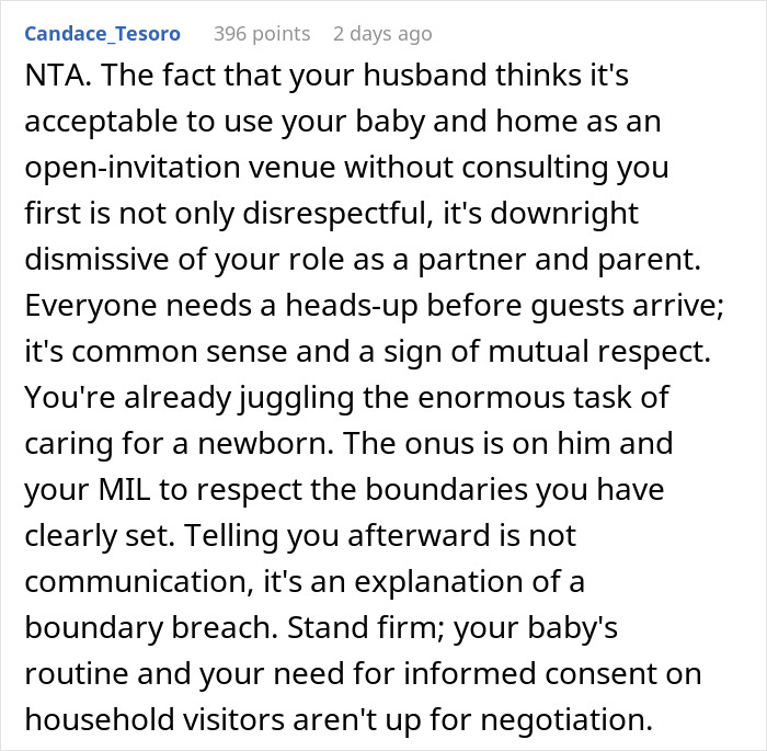 “I Don’t Care”: New Mom Tells MIL To Get Out When Her Unannounced Visit Woke Her Up From Her Nap “I Don’t Care”: New Mom Tells MIL To Get Out When Her Unannounced Visit Woke Her Up From Her Nap