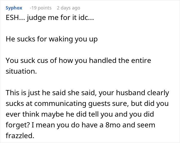 “I Don’t Care”: New Mom Tells MIL To Get Out When Her Unannounced Visit Woke Her Up From Her Nap “I Don’t Care”: New Mom Tells MIL To Get Out When Her Unannounced Visit Woke Her Up From Her Nap