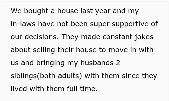 Woman Fed Up With In-Laws Constantly Showing Up Unannounced, Panics When They Want To Move In