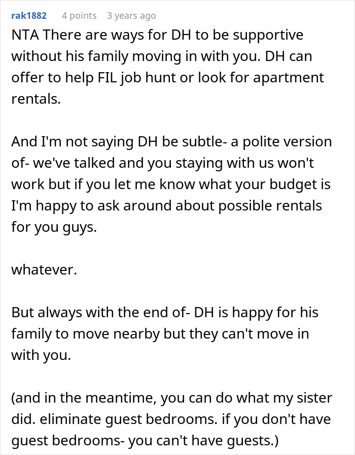 Woman Fed Up With In-Laws Constantly Showing Up Unannounced, Panics When They Want To Move In