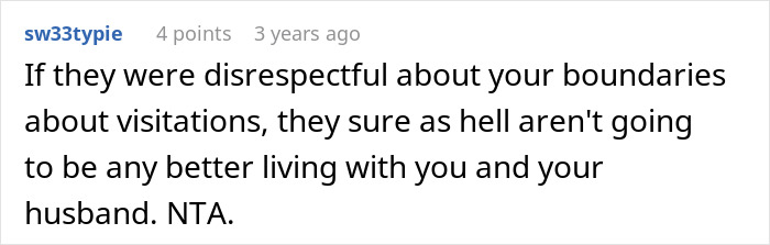 Woman Fed Up With In-Laws Constantly Showing Up Unannounced, Panics When They Want To Move In