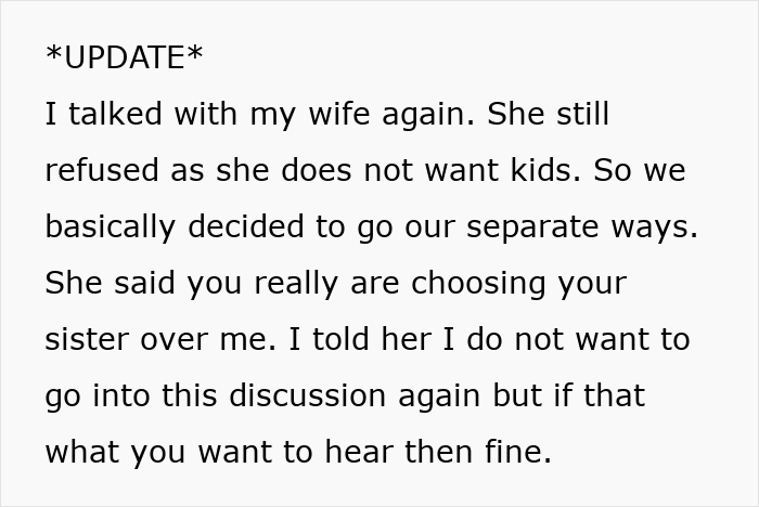 Man Caught Between Rock And Hard Place, Wants To Adopt Orphaned 11YO Sis But Childfree Wife Refuses