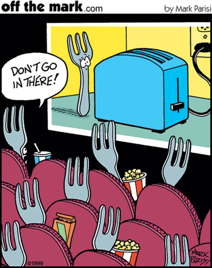 30 Funny &ldquo;Off The Mark&rdquo; One-Panel Comics Depicting Horror Movies In A Parallel Universe By Mark Parisi (New Pics)