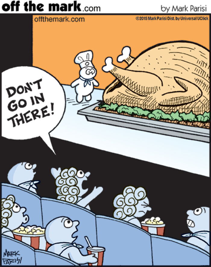 30 Funny &ldquo;Off The Mark&rdquo; One-Panel Comics Depicting Horror Movies In A Parallel Universe By Mark Parisi (New Pics)