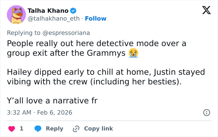 Fans Cry Foul After Justin Bieber Abandons Wife Hailey And Exits The Grammys With Another Woman