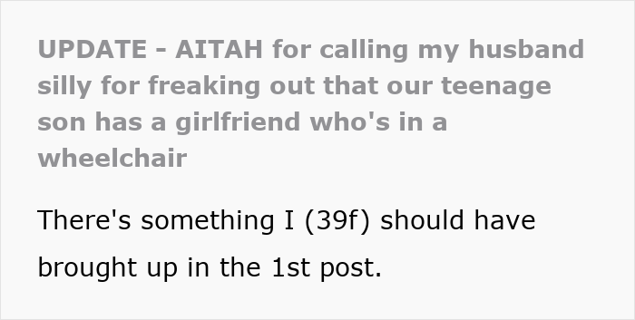 Ableist Dad Worried About 13YO Son’s Future As He Confesses He’s In Love With A Wheelchair User Ableist Dad Worried About 13YO Son’s Future As He Confesses He’s In Love With A Wheelchair User