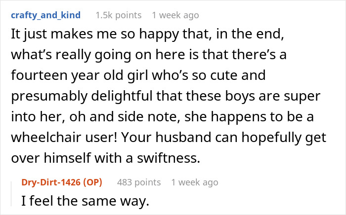 Ableist Dad Worried About 13YO Son’s Future As He Confesses He’s In Love With A Wheelchair User Ableist Dad Worried About 13YO Son’s Future As He Confesses He’s In Love With A Wheelchair User