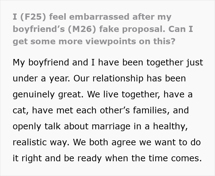 Guy “Surprises” GF With A Fake Proposal & Wedding, She’s Mortified That She Actually Believed It