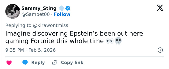 Viral Theory Claims Epstein May Still Be Alive After Sleuths Make Bombshell Fortnite Connection