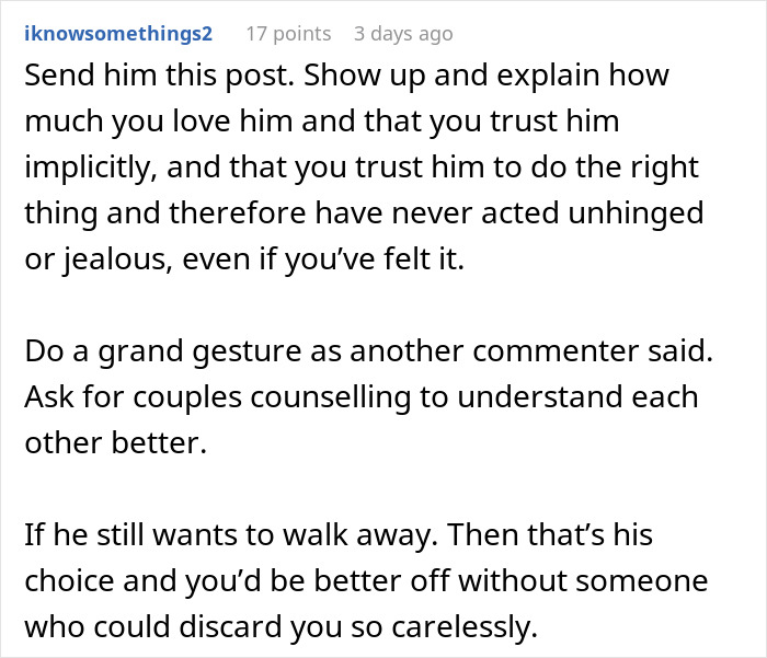 Woman Vents About Husband Leaving Her Because She Trusts Him And Doesn&rsquo;t Get Jealous