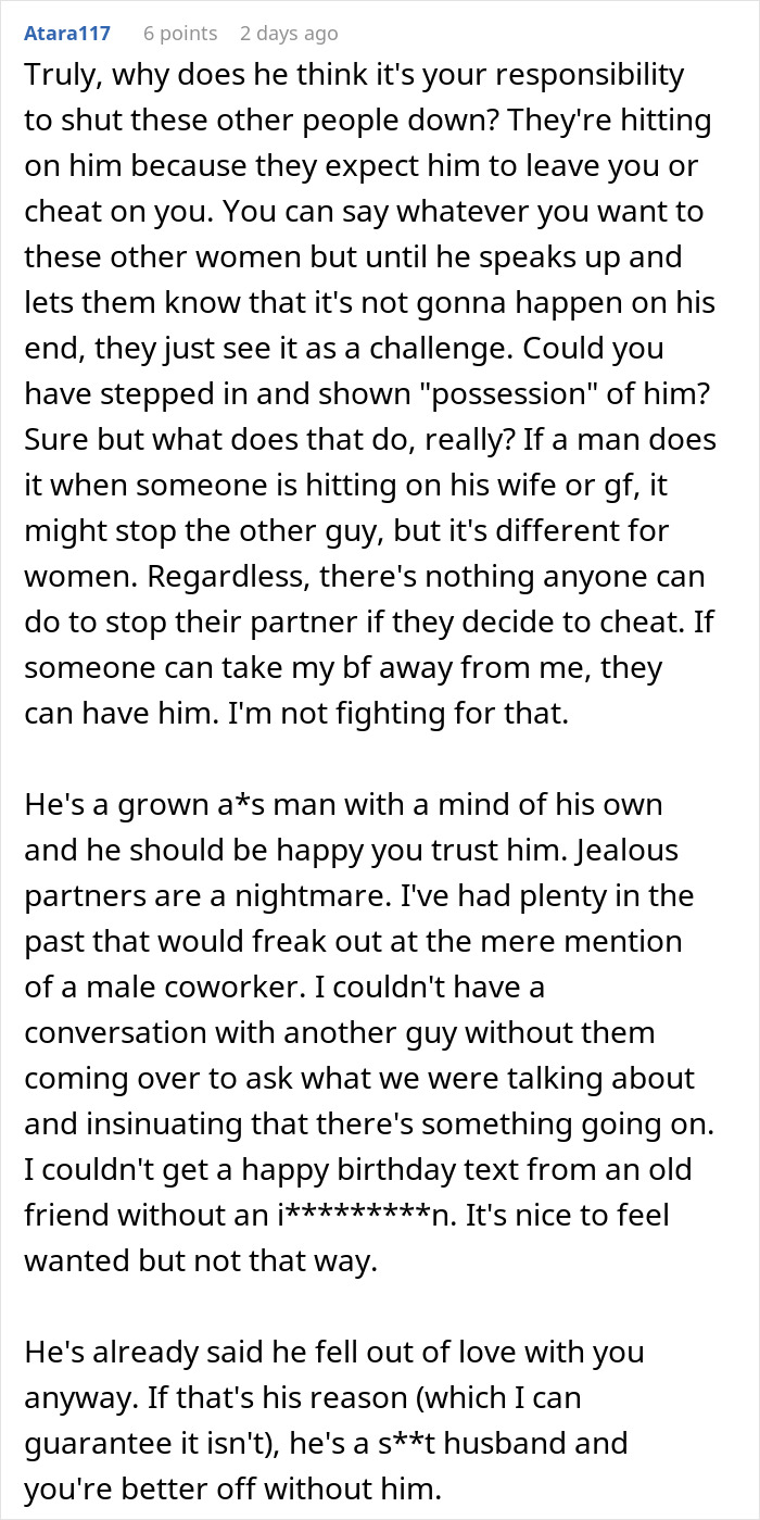 Woman Vents About Husband Leaving Her Because She Trusts Him And Doesn&rsquo;t Get Jealous