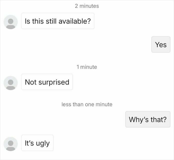 80 Times Buying And Selling Things Did Not Go Well