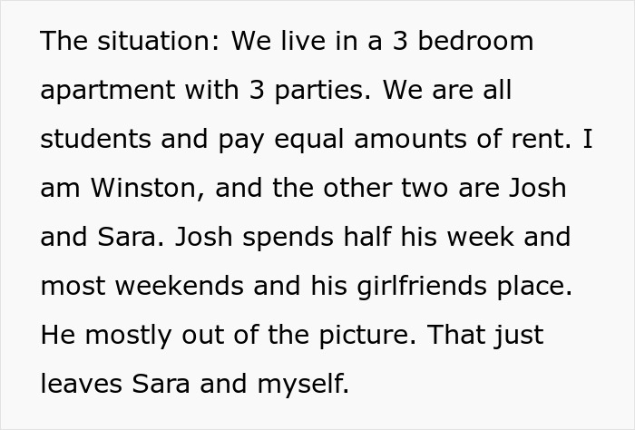 Guy Refuses To Pay For A Hotel Just To Help His Roommate Lie To Her Conservative Family