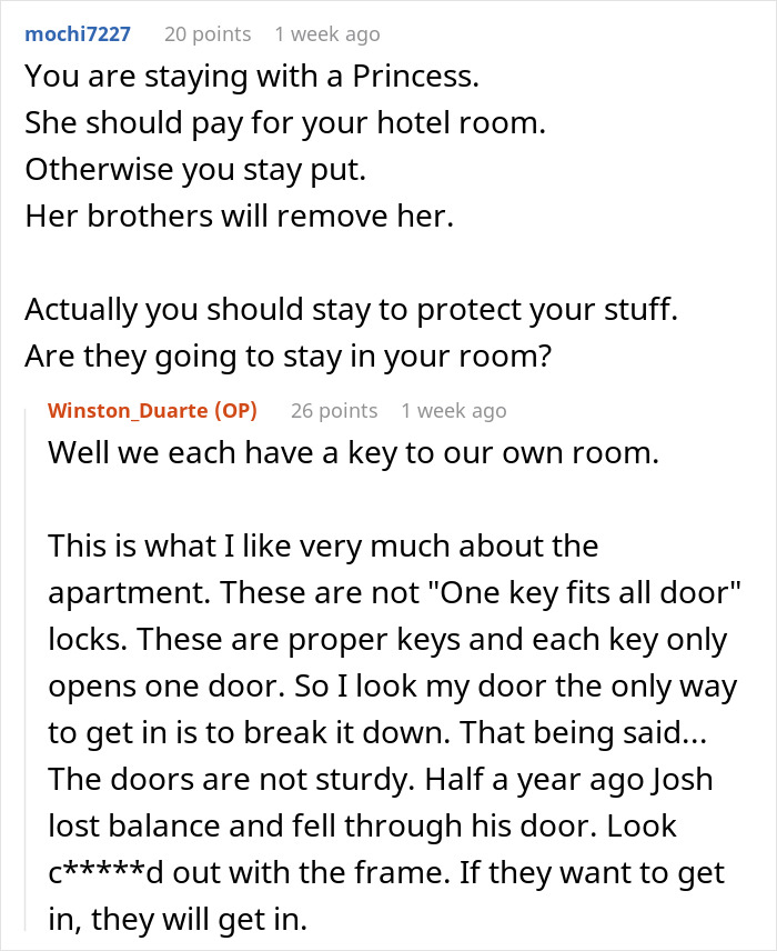 Guy Refuses To Pay For A Hotel Just To Help His Roommate Lie To Her Conservative Family