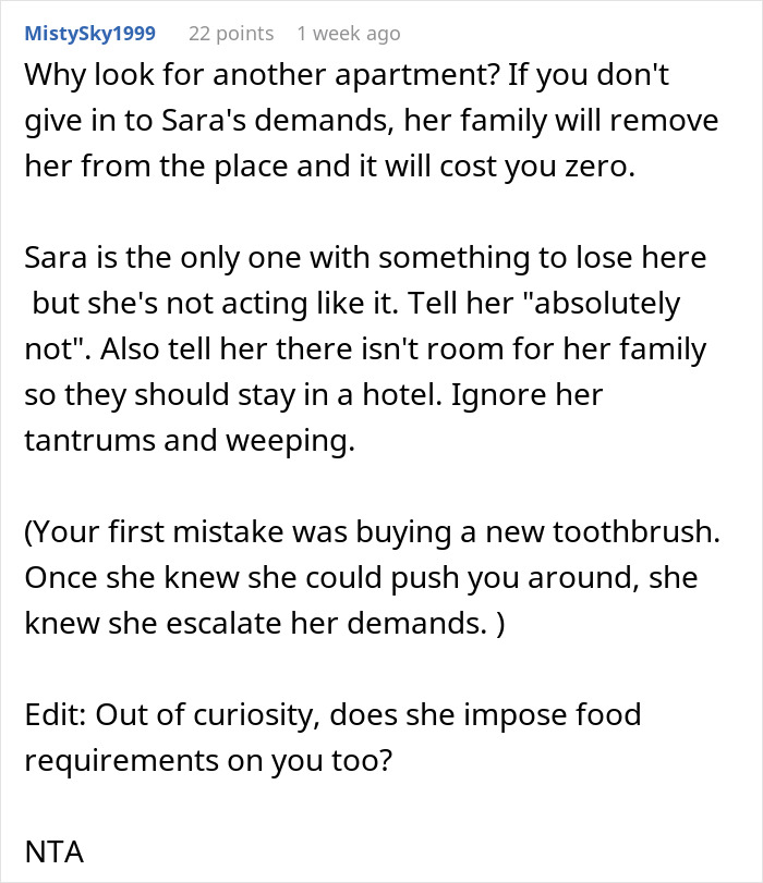 Guy Refuses To Pay For A Hotel Just To Help His Roommate Lie To Her Conservative Family